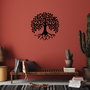 Wallity Monumental Tree 10 Escultura de pared negra de metal